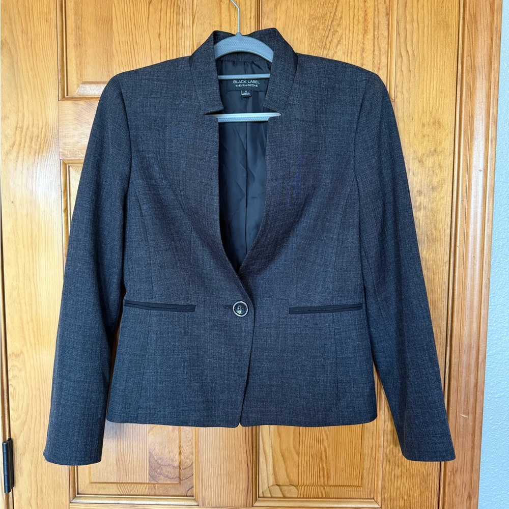 Evan Picone Charcoal Blazer Jacket